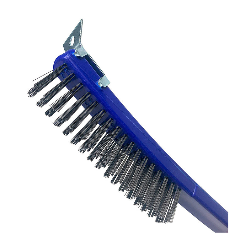Bàn chải dây thép cán nhựa 3X17 Workpro WP253001