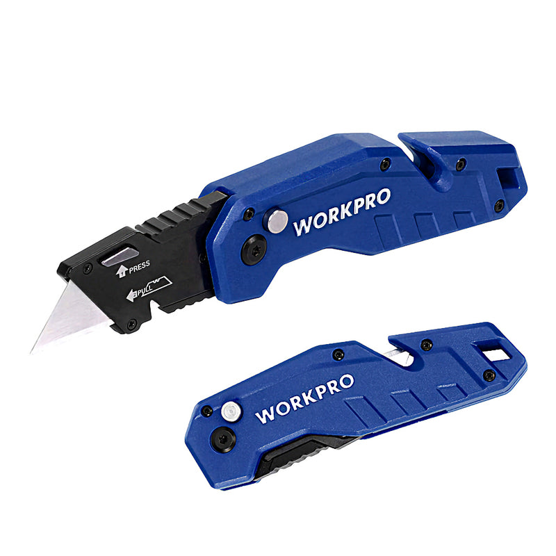 Dao gấp đa năng cán cầm bằng nhựa (Có nhiều màu để lựa chọn) Workpro