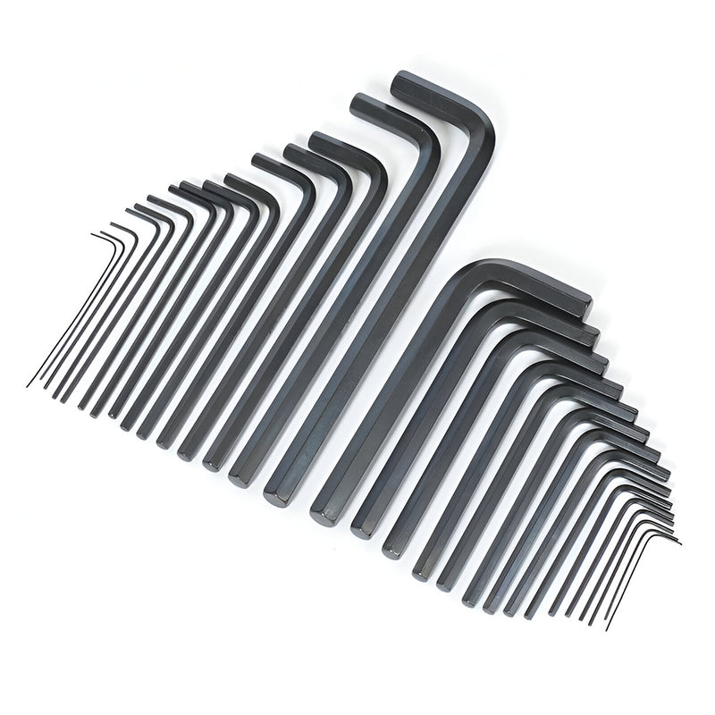 Bộ 30 cây lục giác đầu bẳng, kiểu chữ L, hệ inch và mét, vật liệu bằng thép CR-V Workpro WP222018