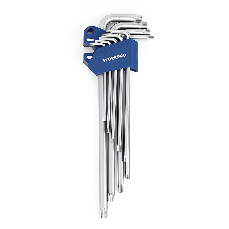 Bộ lục giác đầu sao 9 chi tiết Workpro WP222036 chất liệu thép S2