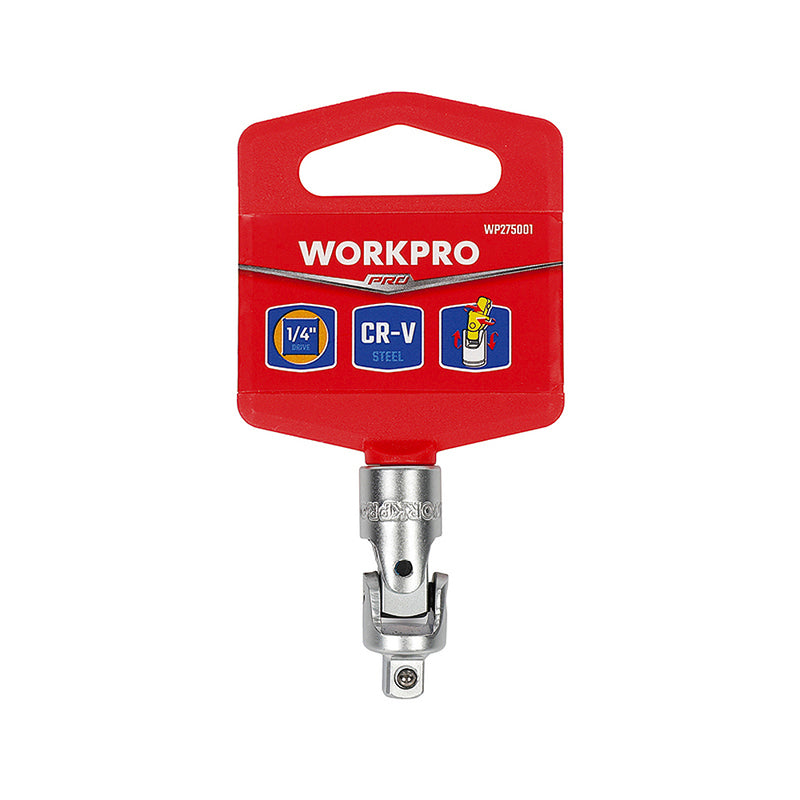 Đầu nối lắc léo gắn đầu tuýp và cần siết, thép CR-V mạ chrome bóng Workpro