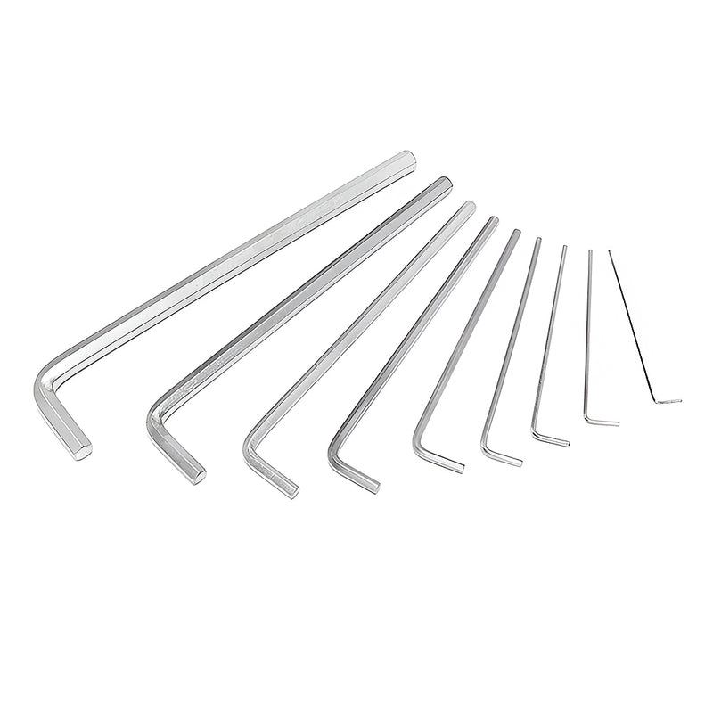 Bộ 9 cây lục giác đầu thẳng kiểu chữ L, loại dài hệ mét, thép CR-V Workpro WP222005