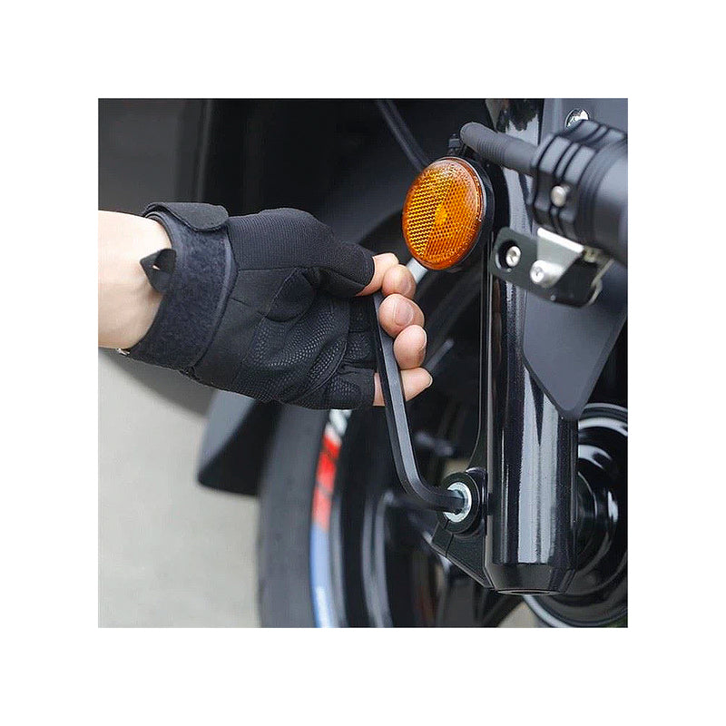 Bộ 10 cây lục giác đầu thẳng kiểu chữ L, loại ngắn, thép hợp kim CR-V đen Workpro WP222001