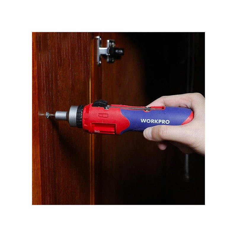 Bộ Tua vít bánh cóc tự động thép CR-V 24 đầu vít hỗn hợp có chức năng tự cài mũi vít Workpro WP221056
