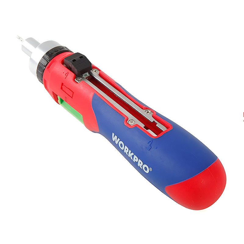 Bộ Tua vít bánh cóc tự động thép CR-V 24 đầu vít hỗn hợp có chức năng tự cài mũi vít Workpro WP221056