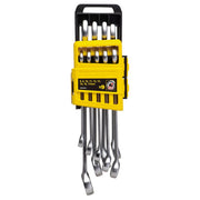 Bộ cờ lê vòng miệng hệ mét 9 chi tiết Stanley STMT78098-8 kích thước 8mm đến 17mm gài trên giá nhựa treo