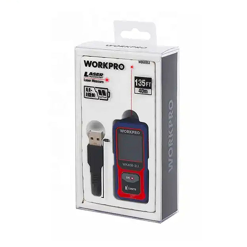 Máy đo khoảng cách bằng laser 40m Workpro WP267001