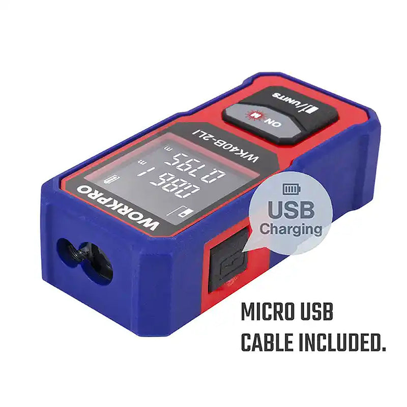Máy đo khoảng cách bằng laser 40m Workpro WP267001