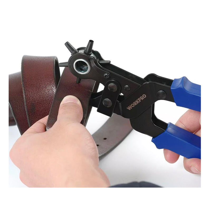 Kìm bấm lỗ thiết kế tiết kiệm lực bấm Workpro WP231077 (mã cũ Workpro W031063)