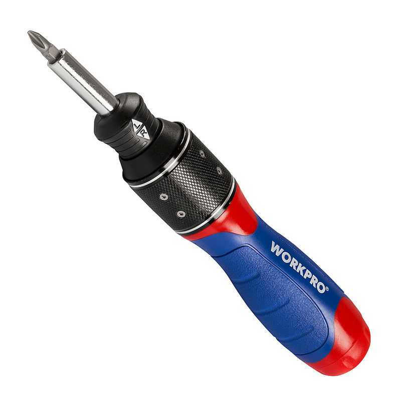 Bộ tua vít đổi đầu 32 chi tiết, vật liệu thép CR-V, bánh cóc tự động Workpro WP221055