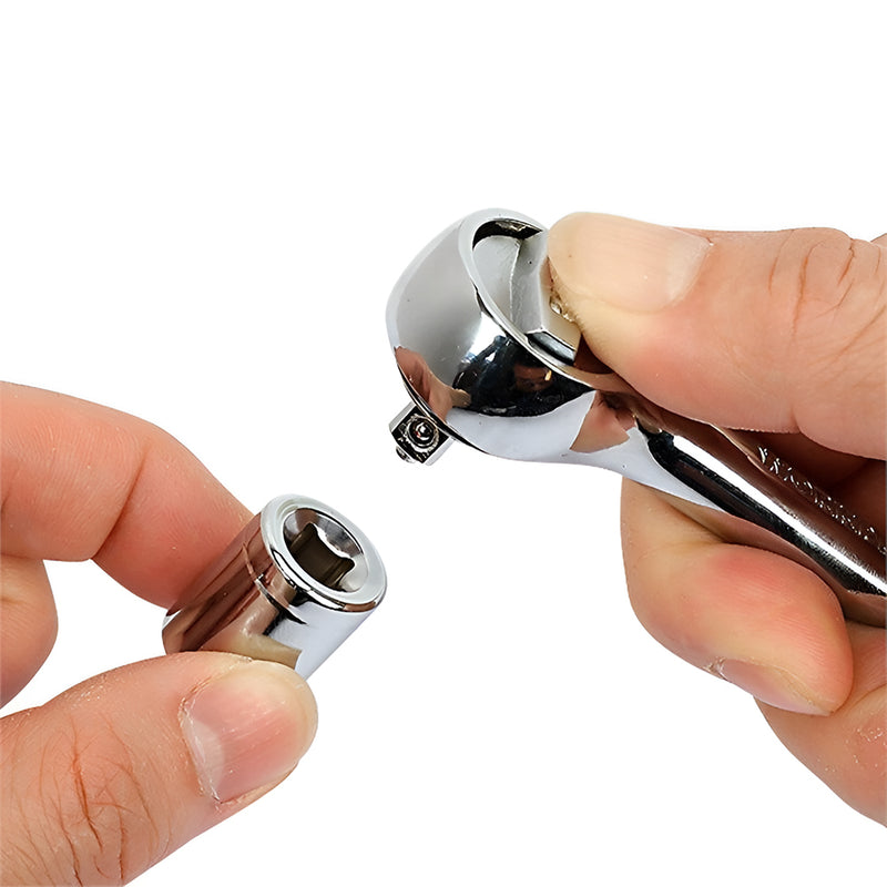 Cần siết tự động gắn đầu tuýp, vật liệu thép chrome, tháo lắp nhanh Workpro
