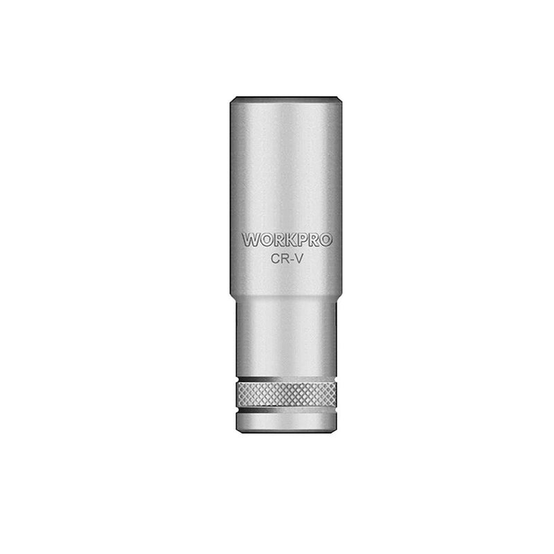 Đầu tuýp cốt 1/2 inch bằng thép CR-V, loại thân dài sâu, đầu lục giác 6 cạnh (8-32mm) Workpro