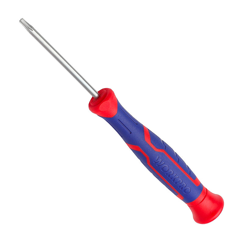 Bộ 7 cây tua vít lục giác sao tiểu ly ( x ) thép hợp kim CR-V, có nam châm, tay cầm bằng nhựa chống trượt với đầu xoay Workpro WP200510