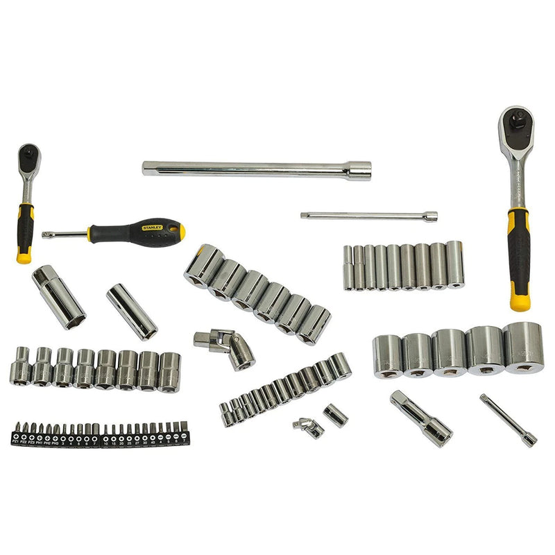 Bộ đầu tuýp cốt 1/2 inch và 1/4 inch kết hợp, 72 chi tiết Stanley STMT82831-1-12