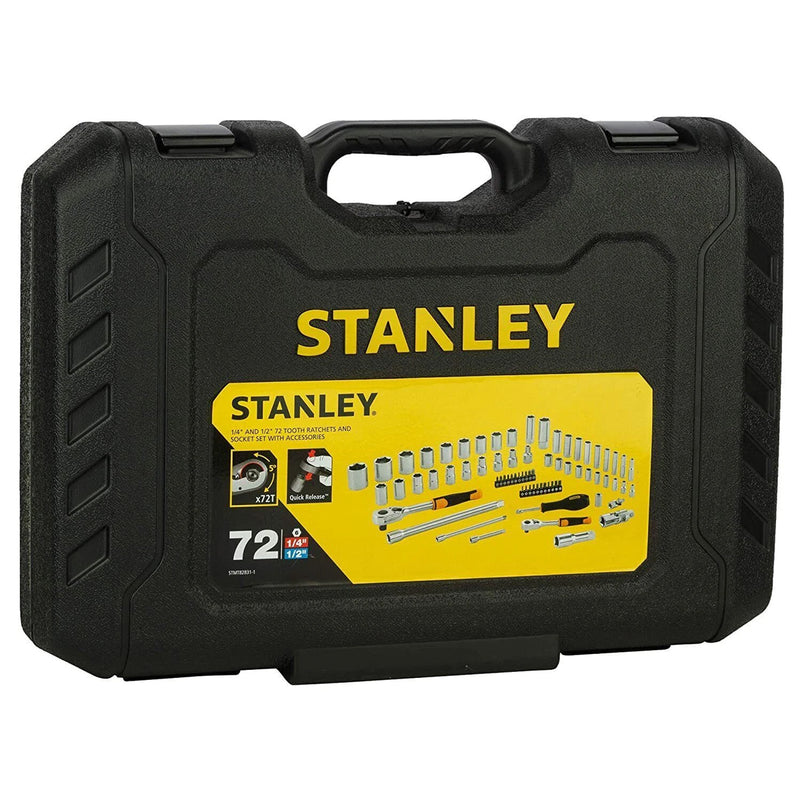 Bộ đầu tuýp cốt 1/2 inch và 1/4 inch kết hợp, 72 chi tiết Stanley STMT82831-1-12