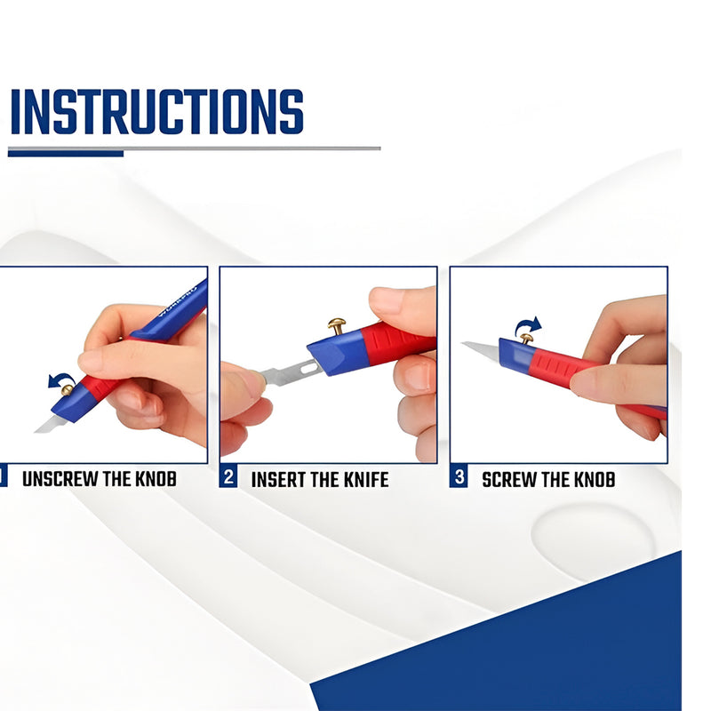 Bộ dao điêu khắc 14 chi tiết, lưỡi dao bằng vật liệu thép SK5 chứa trong hộp nhựa Workpro WP219005