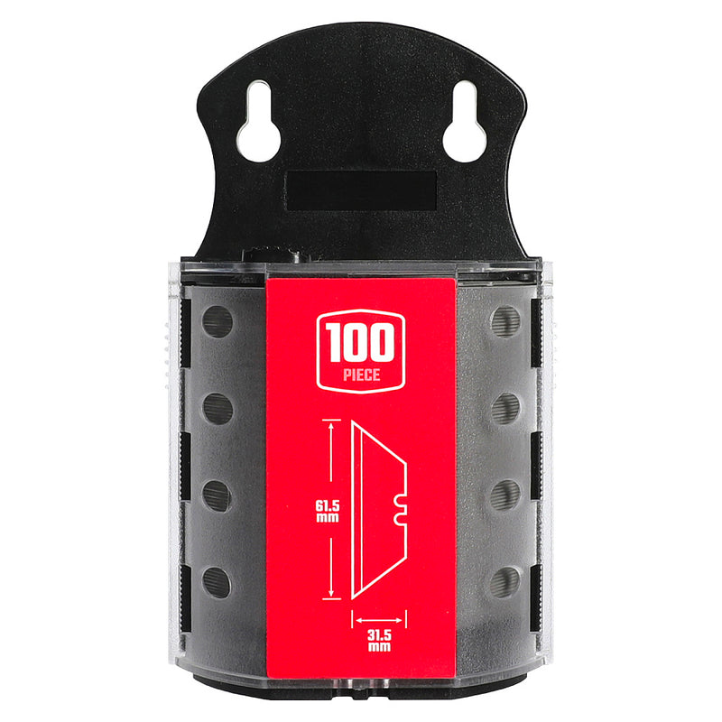 Hộp 100 lưỡi dao rọc đa năng (loại nhọn 2 đầu) chất liệu bằng thép SK5 Workpro WP213003