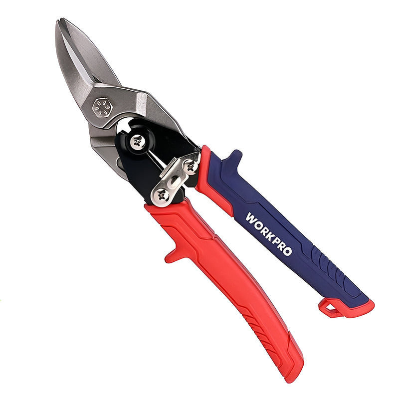 Kéo cắt tôn bằng thép CR-MO cao cấp (Aviation tin snip), thiết kế tiết kiệm lực bóp Workpro