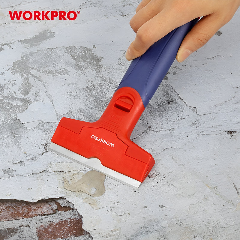 Dao xủi, dao cạo cán trung bình (thích hợp cạo kính và ron gạch) Workpro WP219002