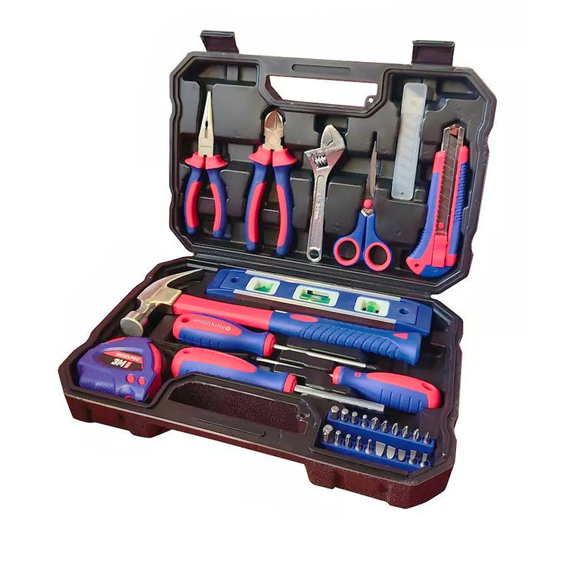 Bộ dụng cụ sửa chữa trong gia đình 32 chi tiết đựng trong vali nhựa Workpro WP209023