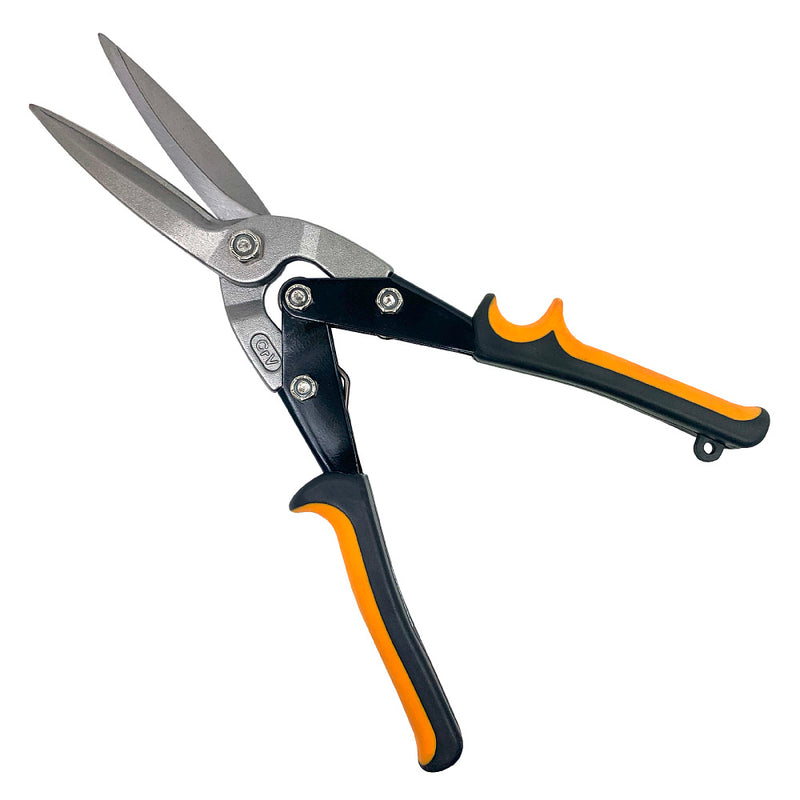 Kéo cắt tôn bằng thép mũi thẳng dài (Aviation tin snip) thiết kế cộng lực Workpro WP214018