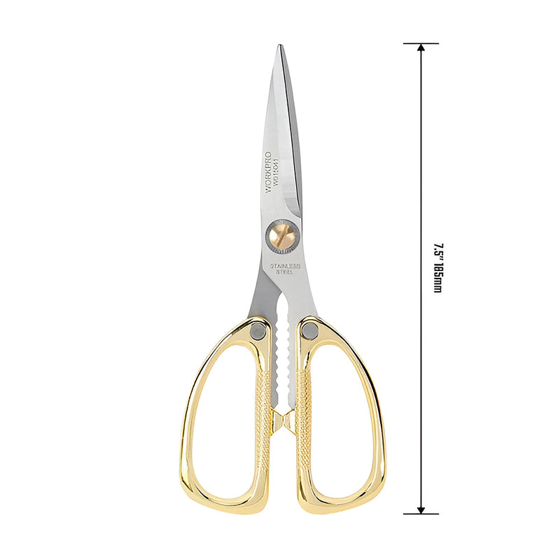 Kéo bằng thép không gỉ 185mm (7.5 inches) Workpro WP214022