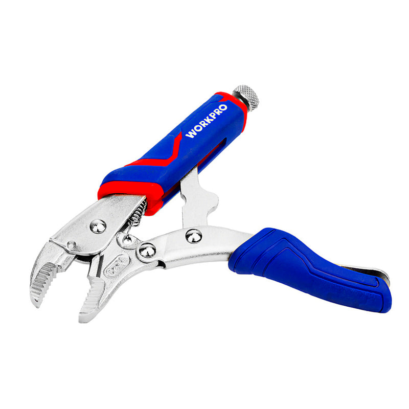 Kìm bấm chết hàm cong thép CR-V loại công nghiệp, có bọc nhựa chống trượt Workpro