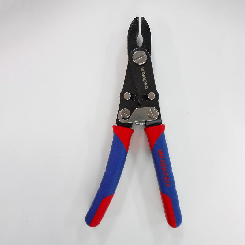 Kìm lật hàm lò xo 2 trong 1, đổi chức năng bằng cách lật tay cầm, dài 8 inch (200mm), thép CR-V Workpro WP231084 (mã cũ W031113)