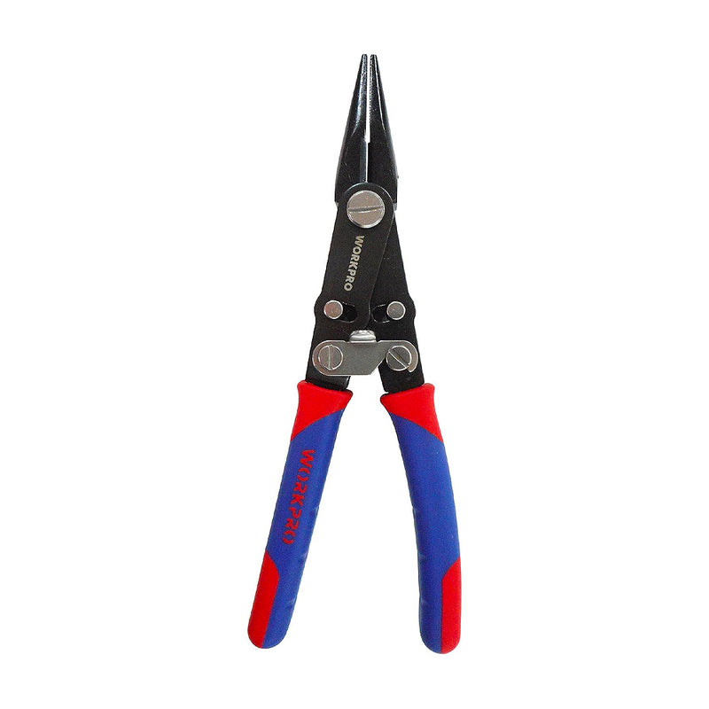 Kìm lật hàm lò xo 2 trong 1, đổi chức năng bằng cách lật tay cầm, dài 8 inch (200mm), thép CR-V Workpro WP231084 (mã cũ W031113)