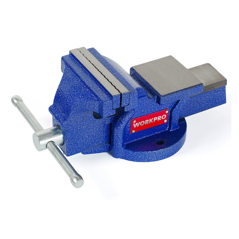 Ê tô bàn thép carbon cứng Workpro (hardened carbon steel bench vise)