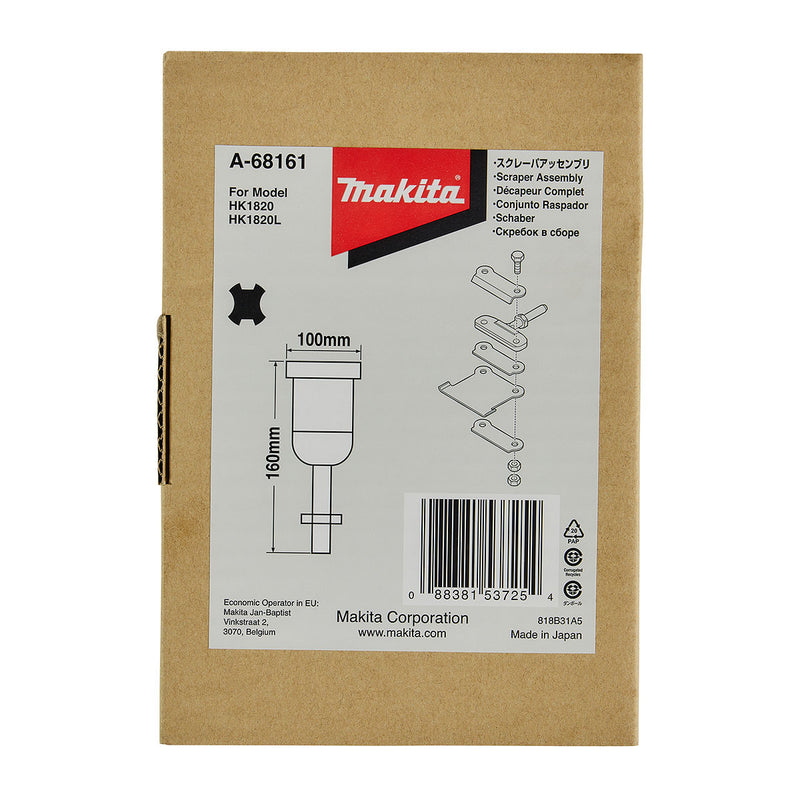 Lưỡi nạo xủi dùng cho máy đục Makita kích thước 100x160mm, đuôi gài SDS-Plus ( Cấp chuyên dụng )
