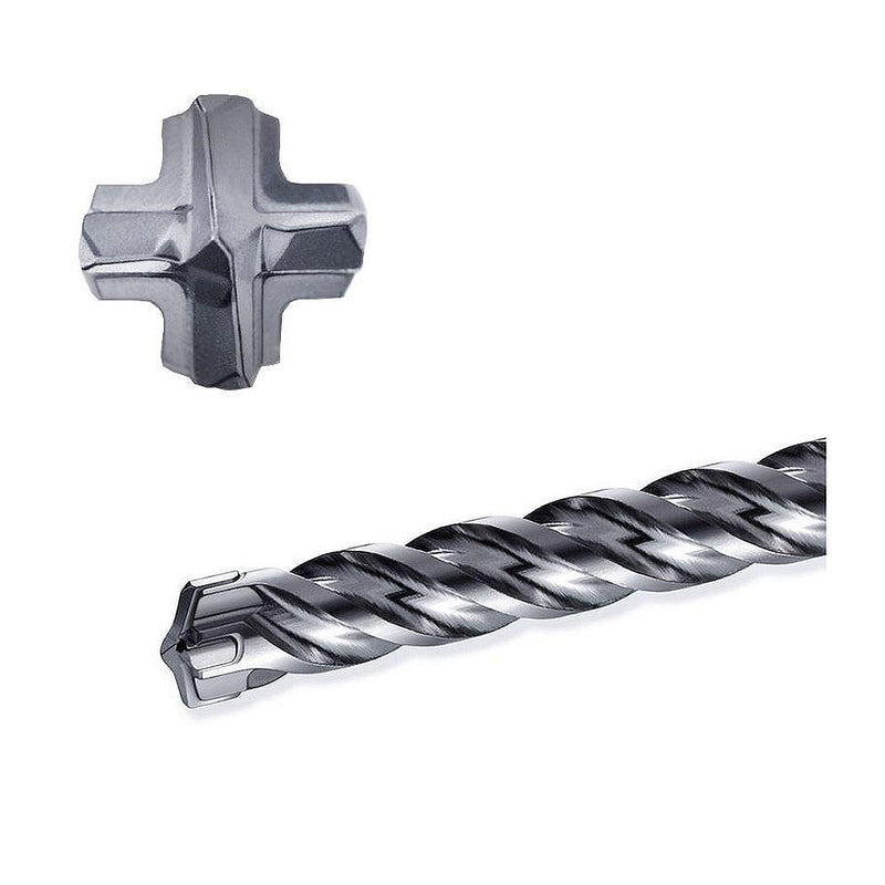 Mũi khoan bê tông Nemesis Makita đuôi gài 4 cạnh SDS-Max, đường kính mũi từ 12mm-40mm ( Cấp 4 sao )