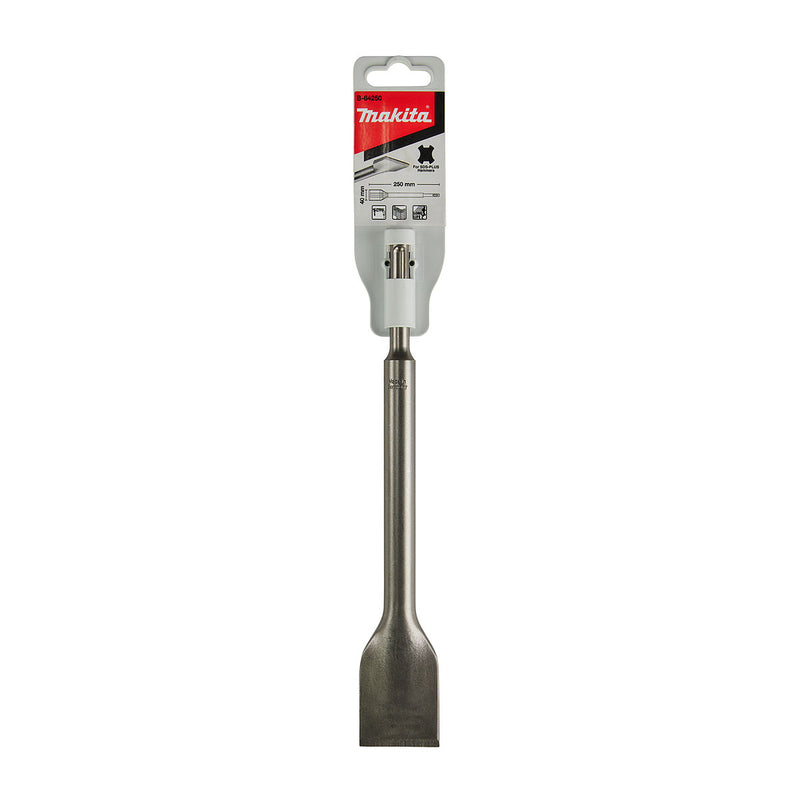 Mũi đục dẹp Makita B-64250 kích thước 40x250mm, đuôi gài SDS-Plus ( Cấp 4 sao )