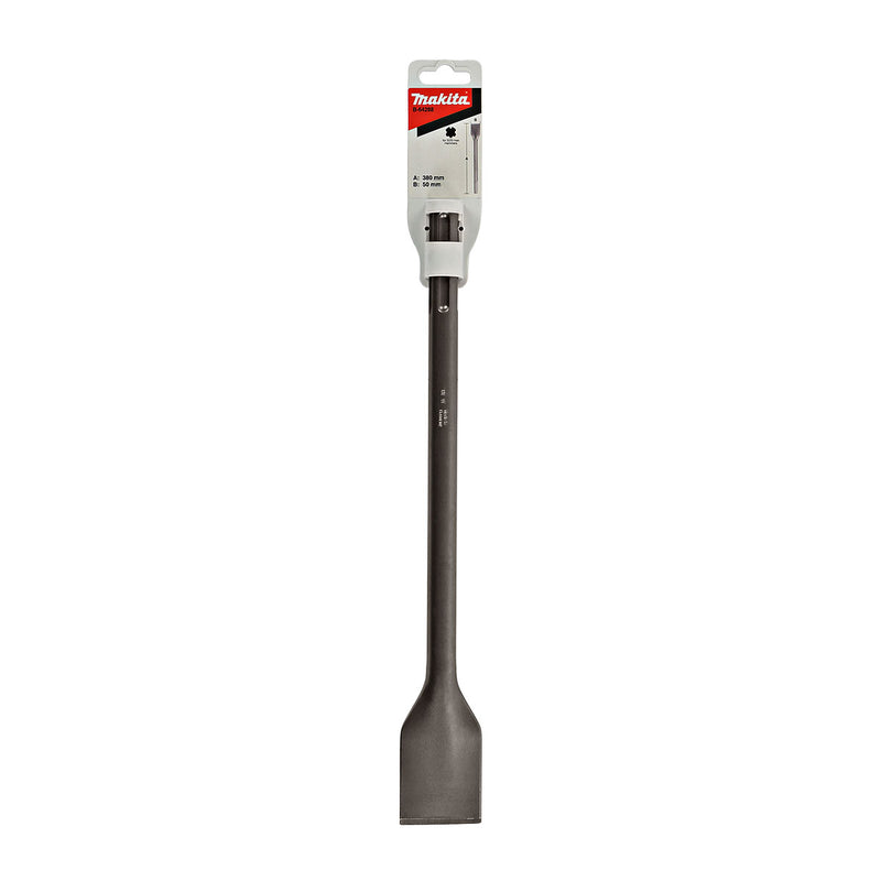 Mũi đục dẹp Makita B-64288 kích thước 50x380mm, đuôi gài SDS-Max ( Cấp 4 sao )