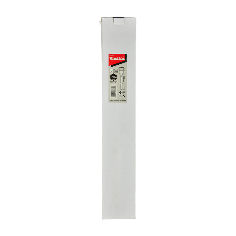 Mũi đục dẹp Makita đường kính mũi 75mm, dài từ 410mm-520mm, đuôi lục giác 28.6mm ( Cấp 2 sao )