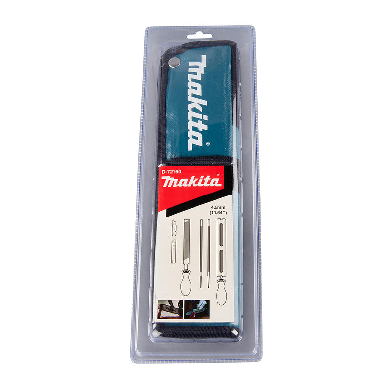 Bộ dũa xích 8 chi tiết kèm túi đựng Makita D-72160 dũa tròn kích thước 4.5mm