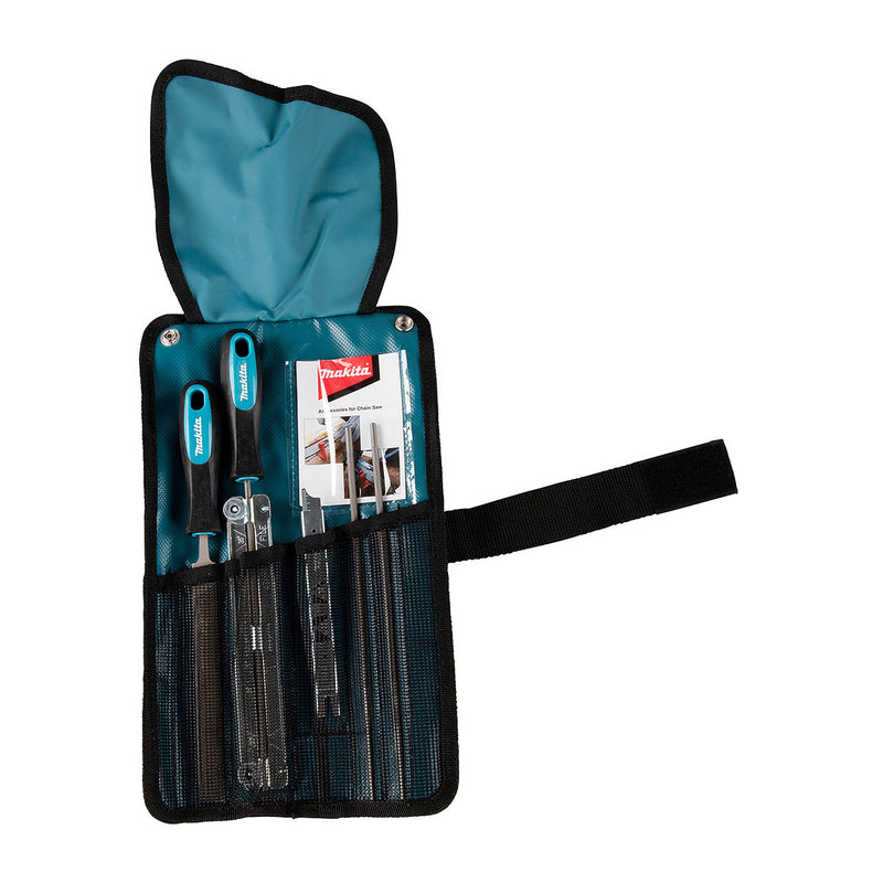 Bộ dũa xích 8 chi tiết kèm túi đựng Makita D-72176 dũa tròn kích thước 4.8mm