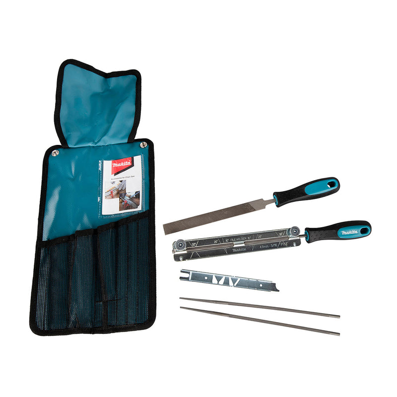 Bộ dũa xích 8 chi tiết kèm túi đựng Makita D-72176 dũa tròn kích thước 4.8mm