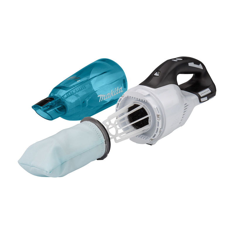 Máy hút bụi cầm tay Makita DCL281F dùng Pin 18V LXT, công suất hút 60W, khả năng chứa bụi 750ml bộ lọc HEPA