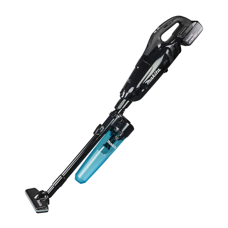 Máy hút bụi cầm tay Makita DCL281F dùng Pin 18V LXT, công suất hút 60W, khả năng chứa bụi 750ml bộ lọc HEPA