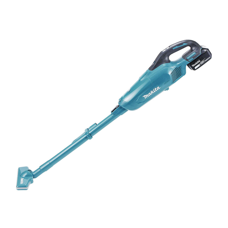 Máy hút bụi cầm tay Makita DCL282F dùng Pin 18V LXT, công suất hút 60W, khả năng chứa bụi 500ml bộ lọc HEPA
