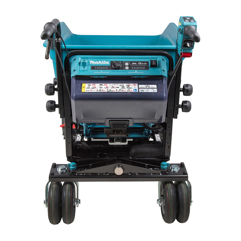 Xe vận chuyển hàng hóa Makita DCU602 dùng Pin 18V x2 LXT, tải trọng tối đa 300kg