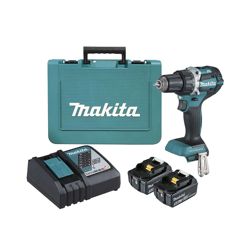 Máy khoan gỗ thép Makita DDF484 dùng Pin 18V LXT đầu kẹp 13mm