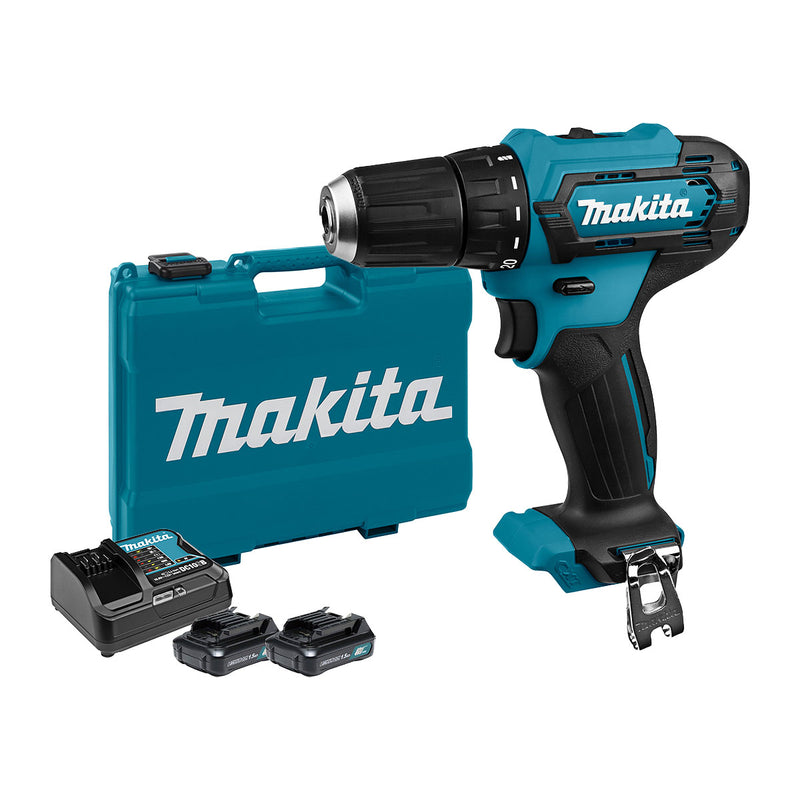 Máy khoan gỗ thép Makita DF333D dùng Pin 12Vmax CXT đầu kẹp 10mm