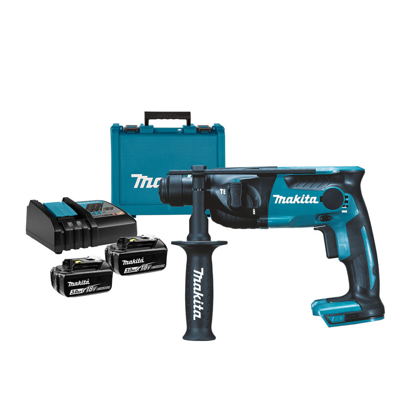 Máy khoan bê tông Makita DHR165 dùng Pin 18V LXT, khả năng khoan 16mm đuôi gài SDS-Plus