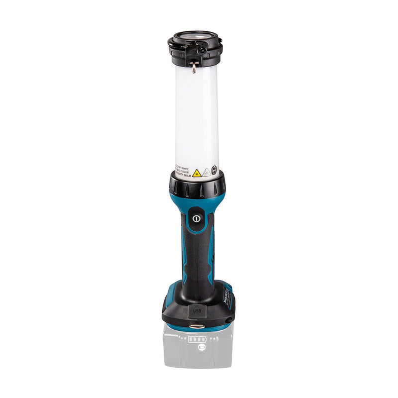 Đèn LED Makita DML807 dùng Pin 18V LXT, 14.4V độ sáng 710lm, có cổng kết nối USB