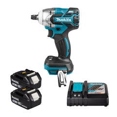 DTW285RME: Thân máy + Sạc nhanh, 2 pin 4.0Ah + vali