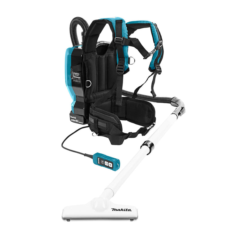 Máy hút bụi đeo vai Makita DVC260 dùng Pin 18V x2 LXT, dung tích 2L, lực hút 7.1kPa, bộ lọc HEPA