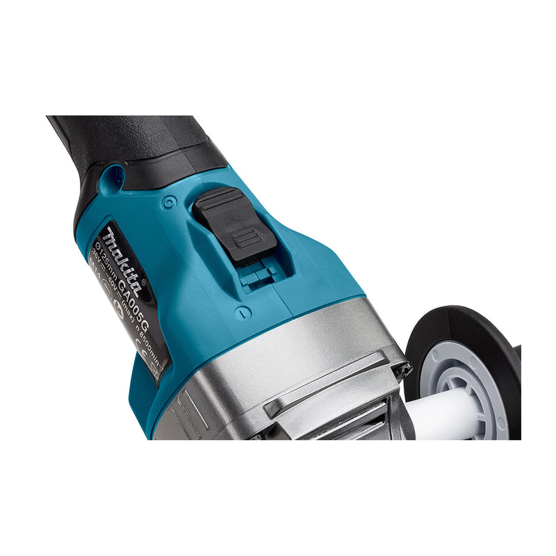 Máy mài góc Makita GA005G dùng Pin 40Vmax XGT, đường kính lưỡi 125mm, công tắc trượt, công nghệ AFT