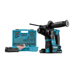 HR166DSAE1: Thân máy, sạc nhanh(DC10SB), 2 pin 2.0Ah(BL1021B) + bộ phụ kiện + Vali